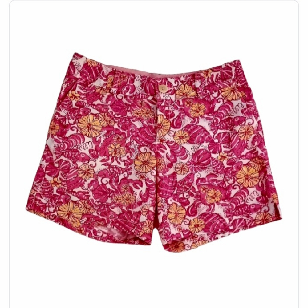 LILLY PULITZER Chum Bucket Pink Callahan Shorts, size 4